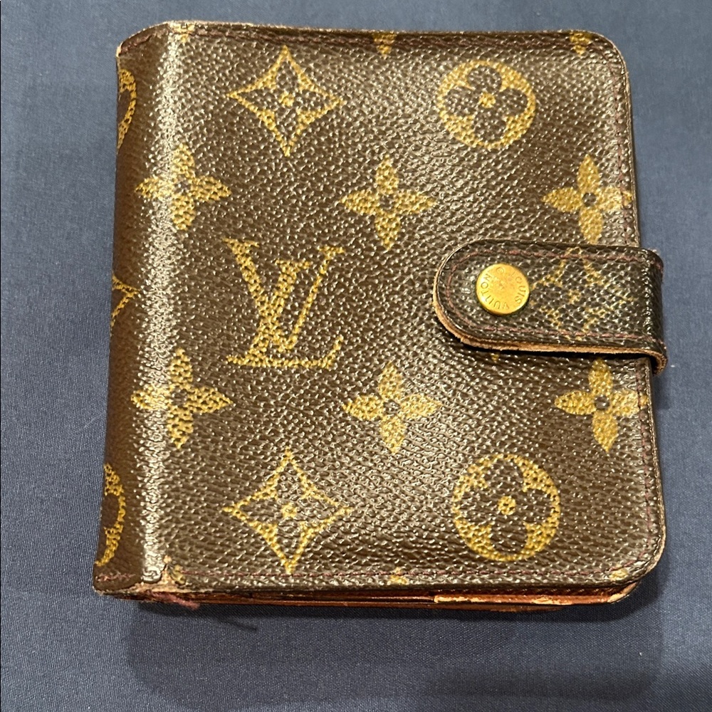 Louis Vuitton Brown and Gold Wallet